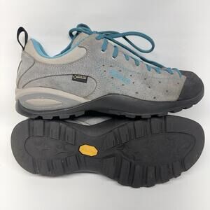 Asolo Shiver GV GTX Hiking Shoes Womens 8.5 Vibram Gore-Tex Gray Blue